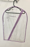 Costume Garment Bag Short - Clear with colour trim