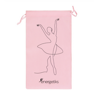 Dance Shoe Drawstring Bag - Pink with Detail DSB02