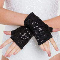 Sequin Fingerless Gloves 2 Sizes ACC05