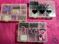 Small Hair Accessory Box - including Hair Accessories Personalized with Dance Logo