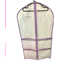 Costume Garment Bag  - Clear with colour trim