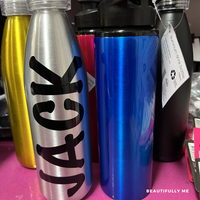 Aluminum Drink Bottle 750mls Personalized with Name