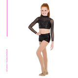 Attitude Sequin Shorts with press studs CHS08-ADS08