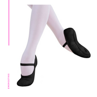 Ballet Shoe - BLACK Full Sole Leather BSA01 ADULT