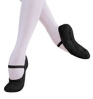 Ballet Shoe - BLACK Full Sole Leather BSA01 ADULT